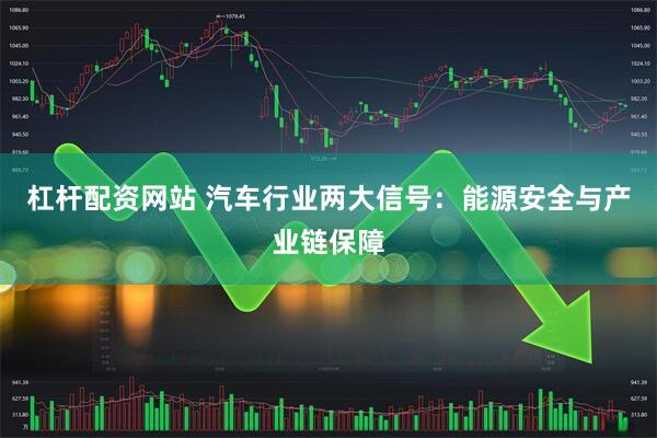 杠杆配资网站 汽车行业两大信号：能源安全与产业链保障